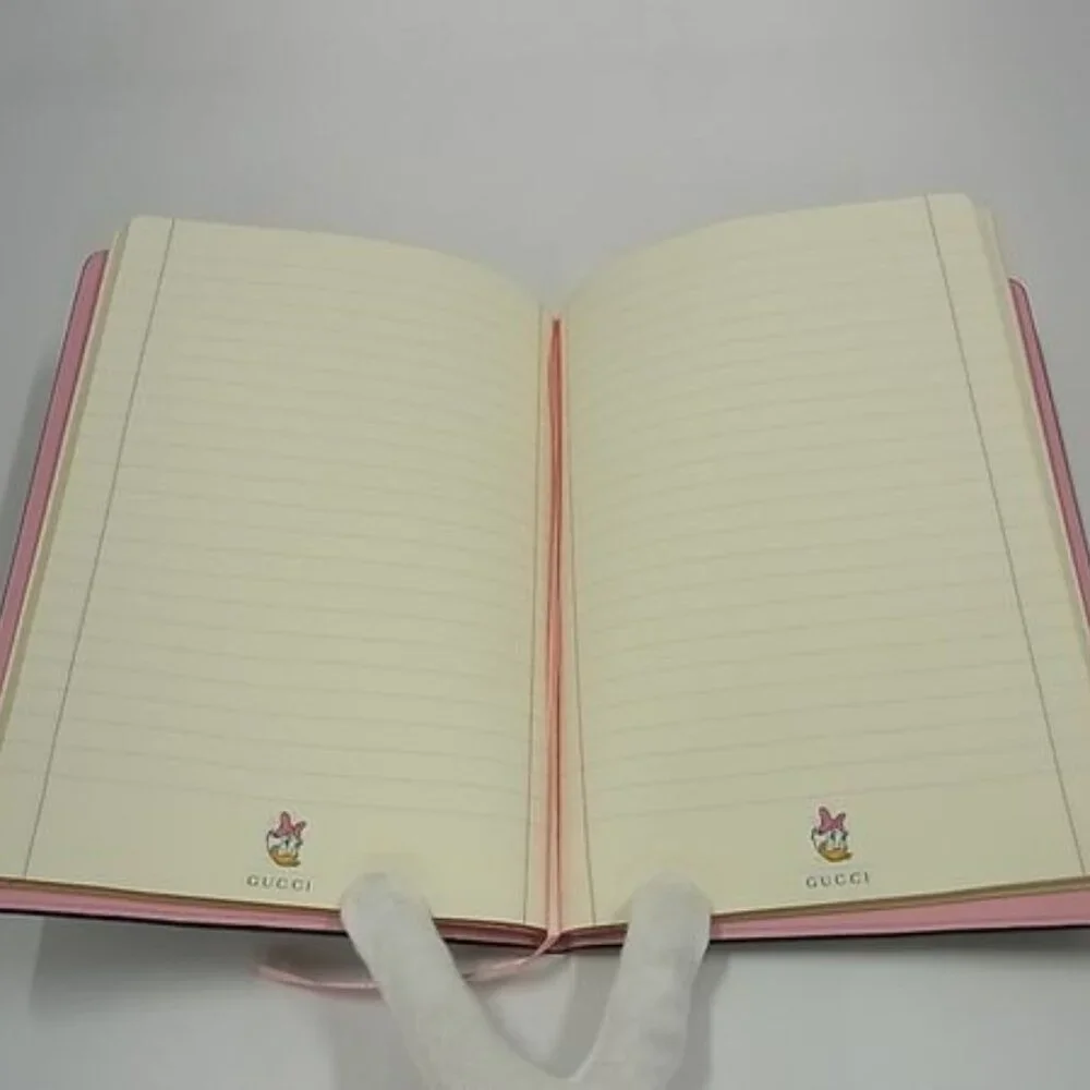 Gucci Disney Collaboration Daisy GG Pattern Notebook Notepad Stationery